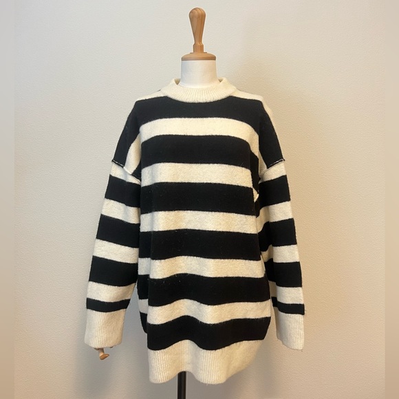 Zara- Stripe Knit Sweater - Picture 9 of 11